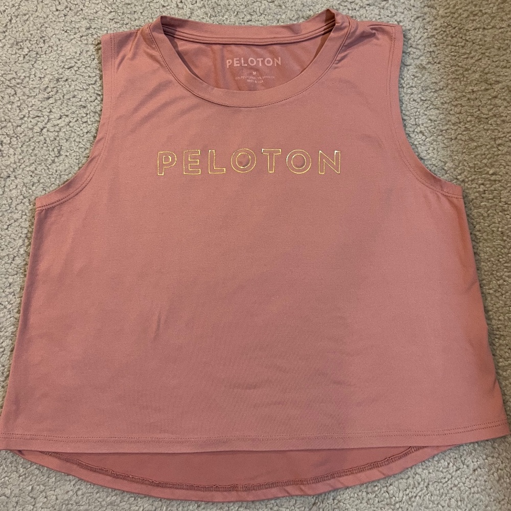 Peloton Mauve Pink Crop Tank Top